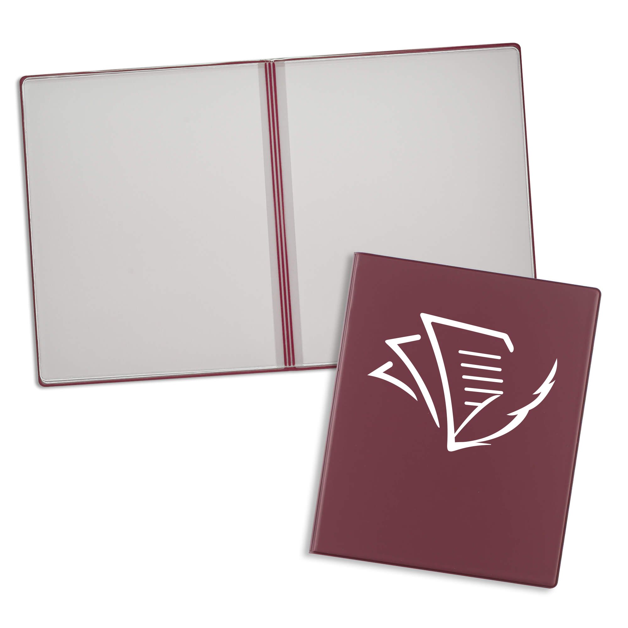 Burgundy Imprinted